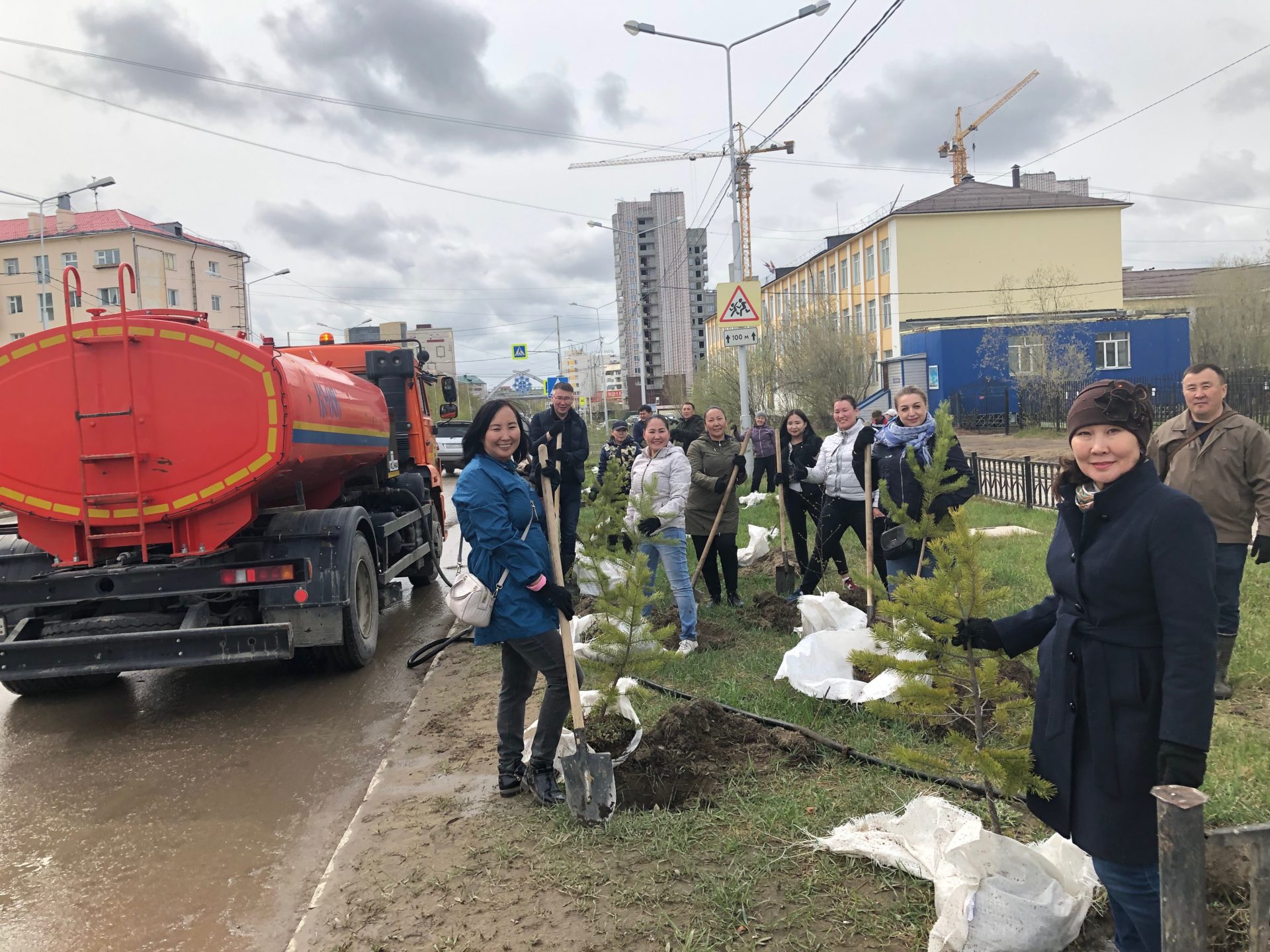 В Губинском округе провели акцию по посадке леса