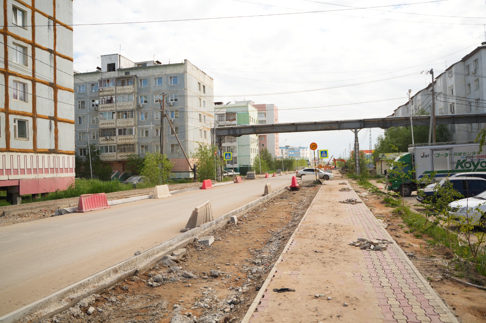 В Якутске обустраивают водоотведение на улице Севастопольская